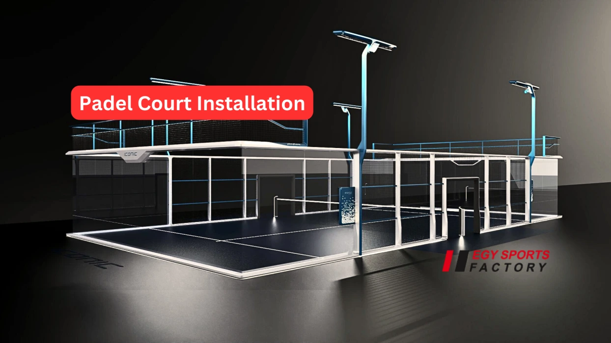 Padel court installation