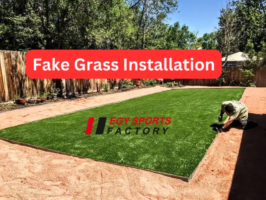 fake grass installation