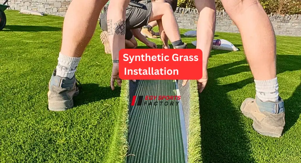 synthetic grass installation