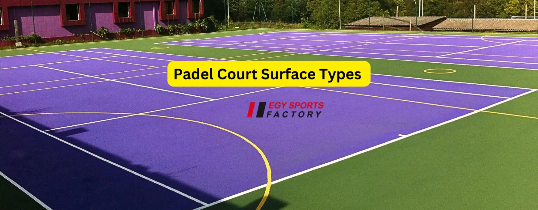 Padel court surface types