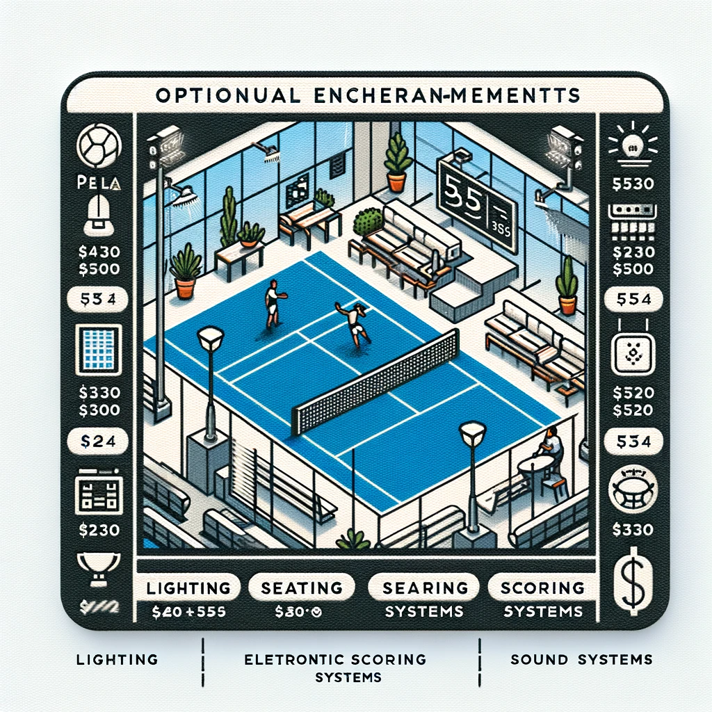 Optional Upgrades for Padel Courts and Their Pricing