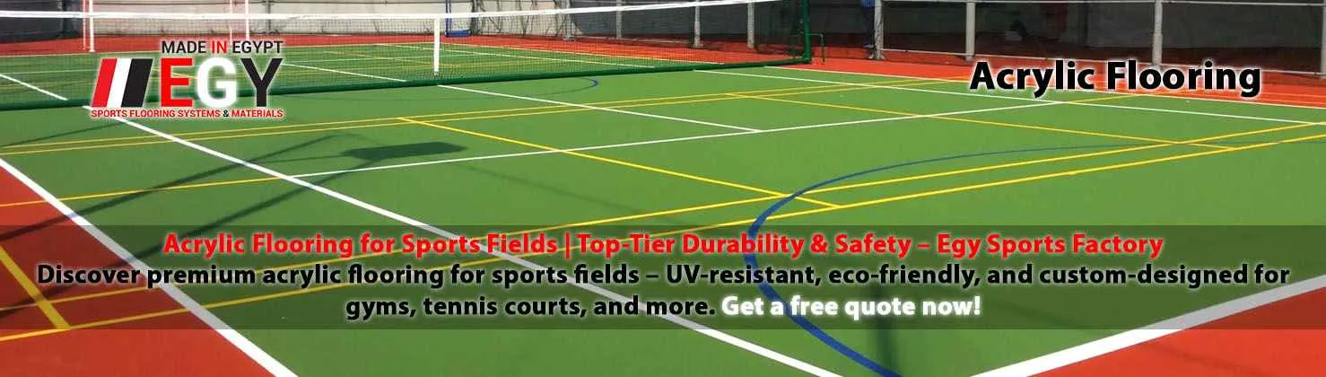 Discover premium acrylic flooring for sports fields – UV-resistant, eco-friendly, and custom-designed for gyms, tennis courts, and more